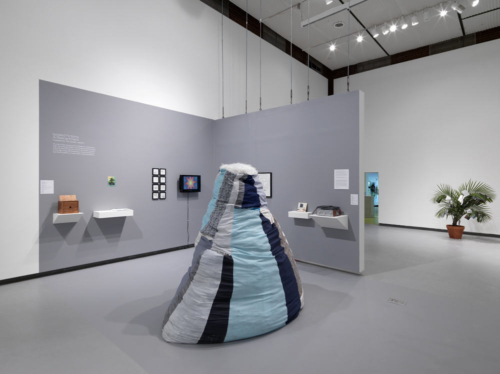 Installation view featuring Isolated Fictions: A Reenactment